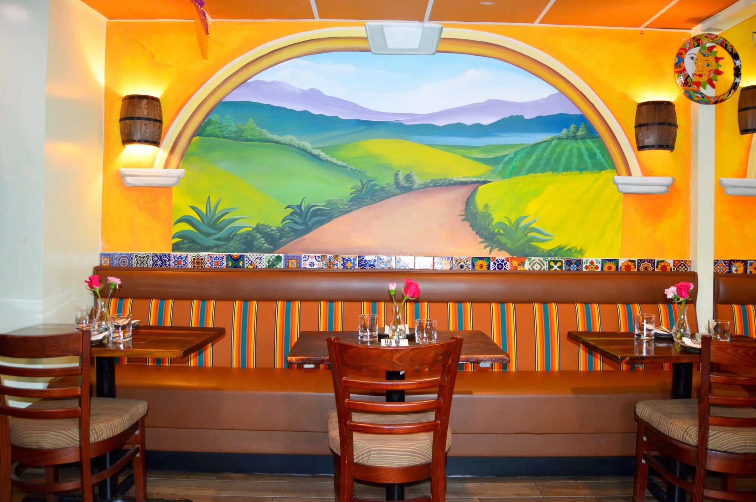 A colorful Mexican dish prepared at The Burrito Poblano